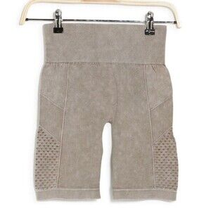 90 Degree By Reflex Seamless Washed Rib Knit Shorts Vetiver Wash Size S $48